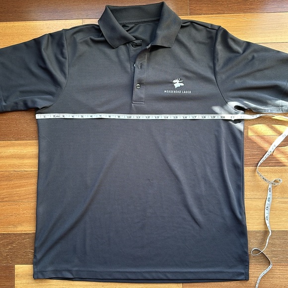 Men’s Moosehead Branded Grey Polo Golf Collared Shirt - Picture 5 of 13